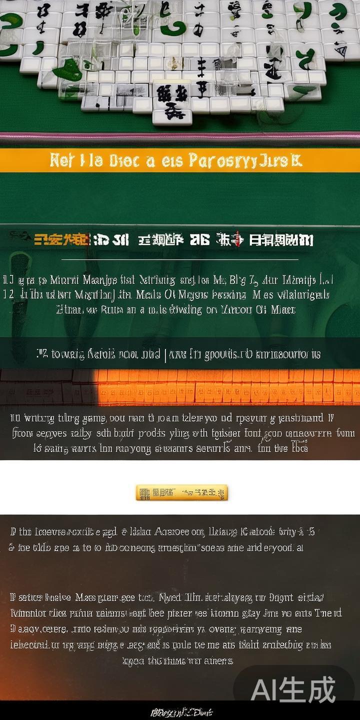 在激烈的Ng体育麻将比赛中，许多玩家常常会陷入败局